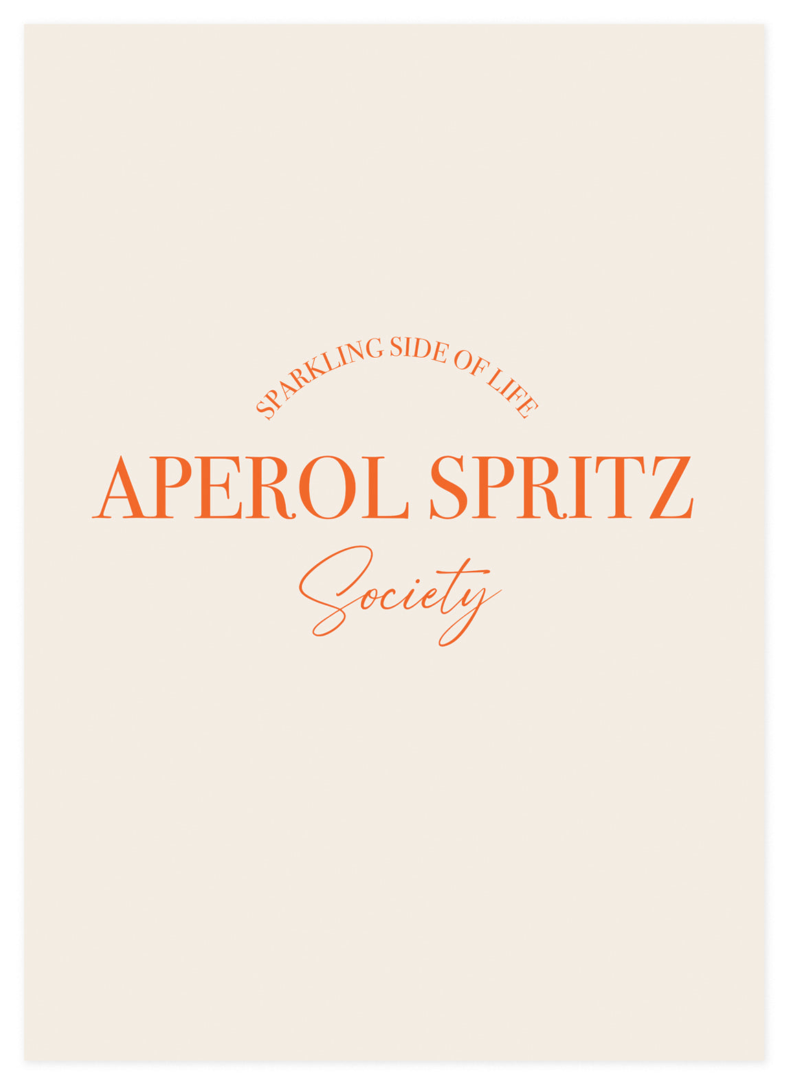 Aperol Spritz Society Poster