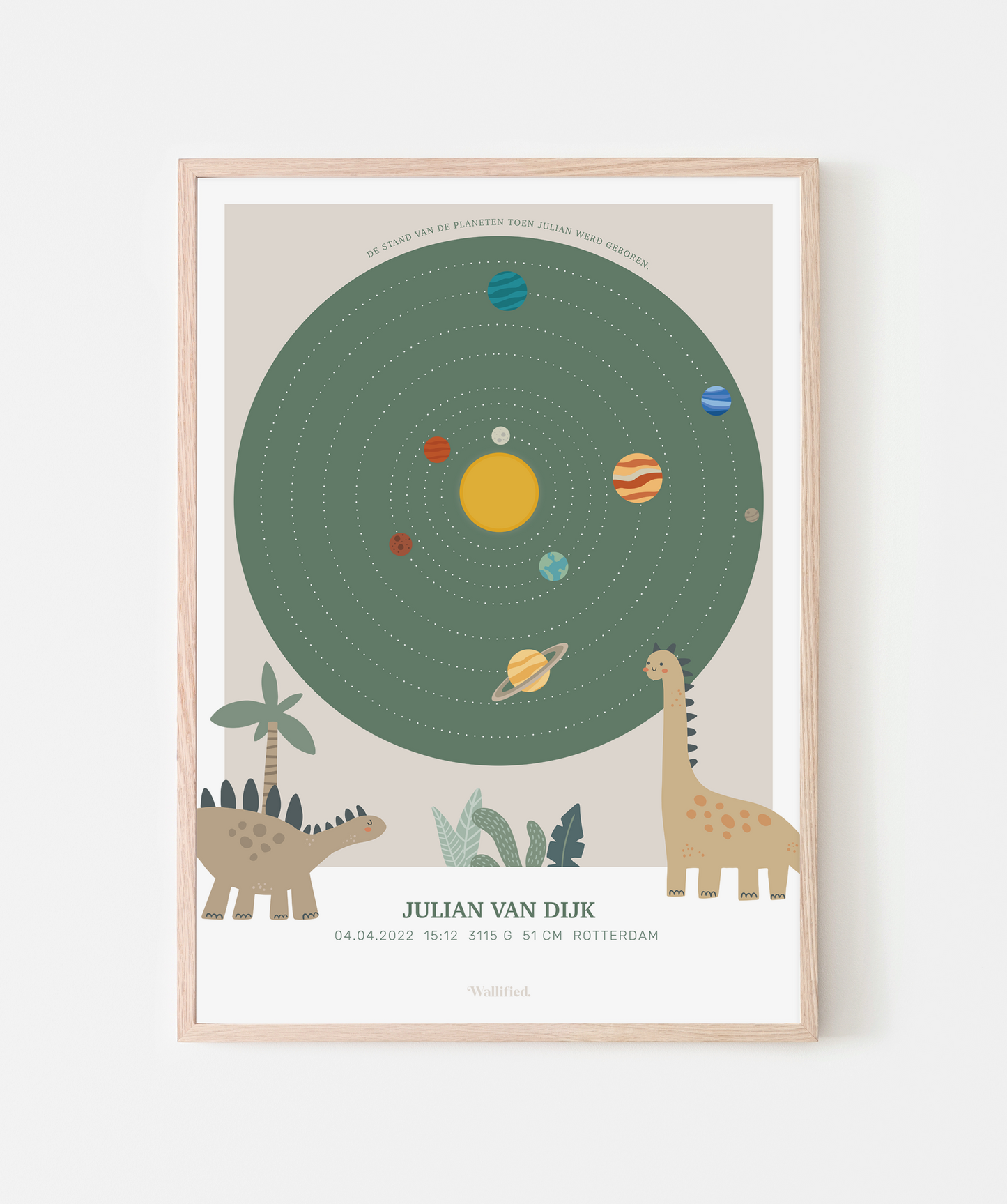 Cosmic Sky Geboorteposter Rex