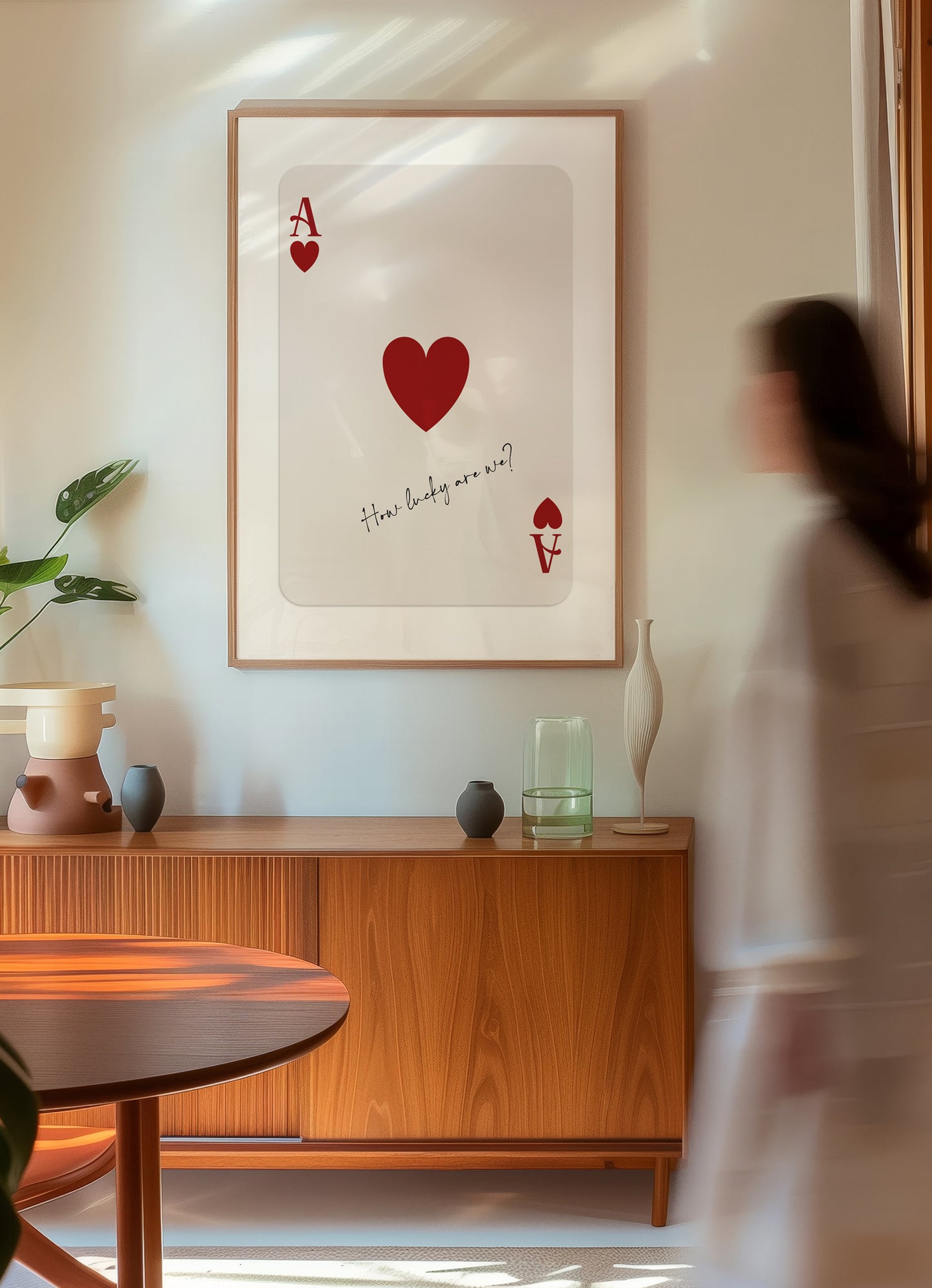 How Lucky Are We - Ace of Hearts Poster