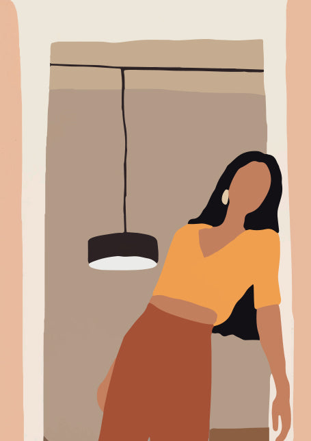 Abstract Girl Art Poster 2