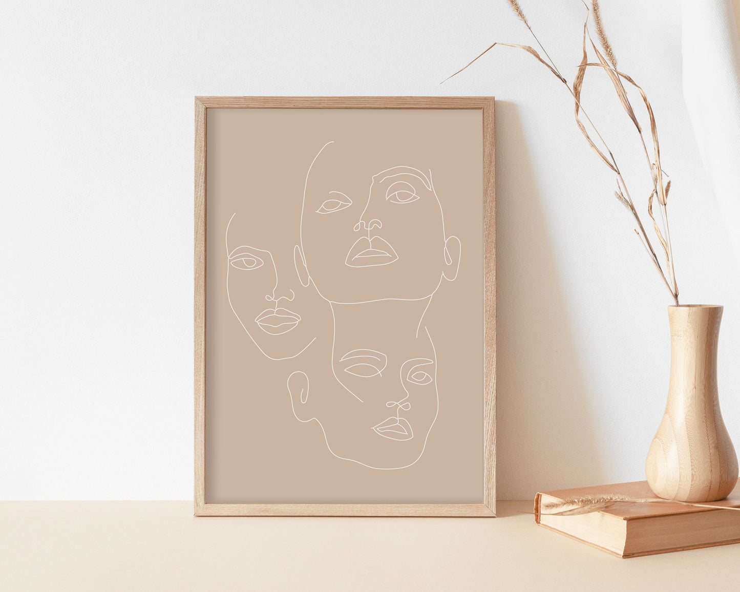 Abstracte Gezichten Poster