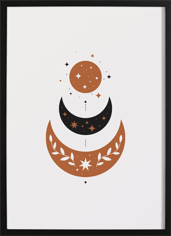 Boho Moon Poster