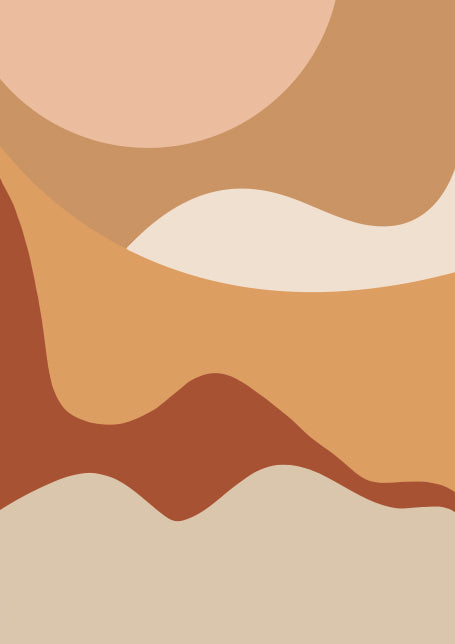 Desert Abstract Poster