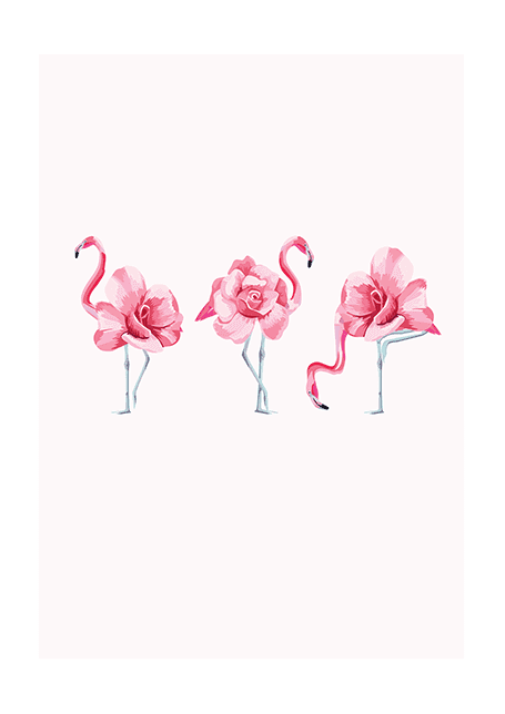 Flamingrose Team Poster