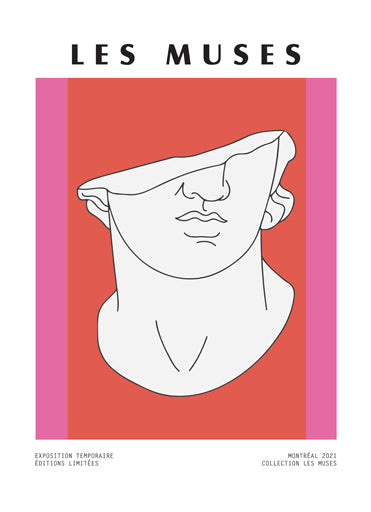 Greek God Midcentury Poster
