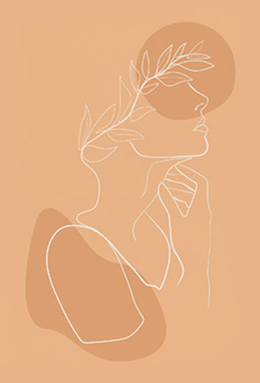 Abstracte Griekse Godin Poster