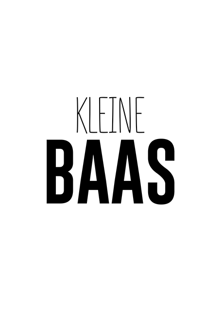 Kleine Baas Poster