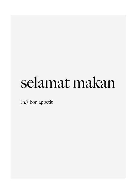 Selamat makan Poster