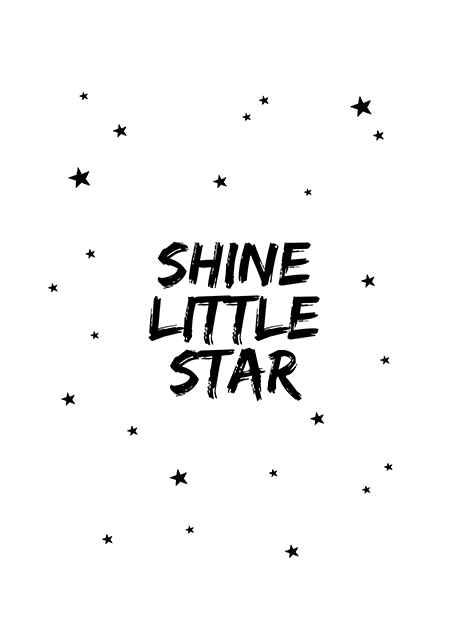 Shine Little Star Poster
