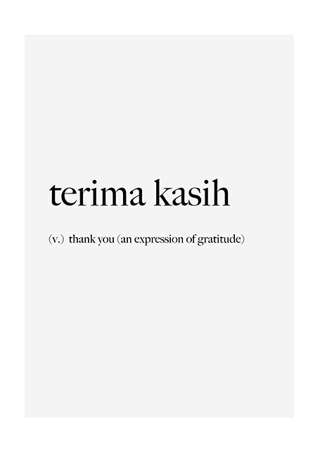 Terima kasih Poster