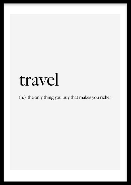 Travel Quote Poster