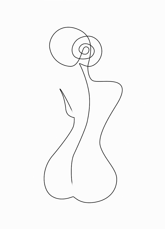 Vrouwen Lichaam Abstract Poster