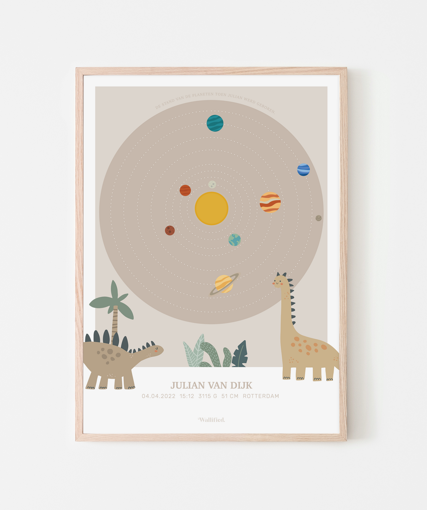 Cosmic Sky Geboorteposter Rex