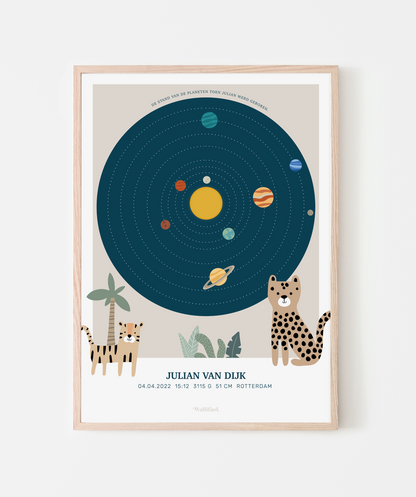 Cosmic Sky Geboorteposter Wild One