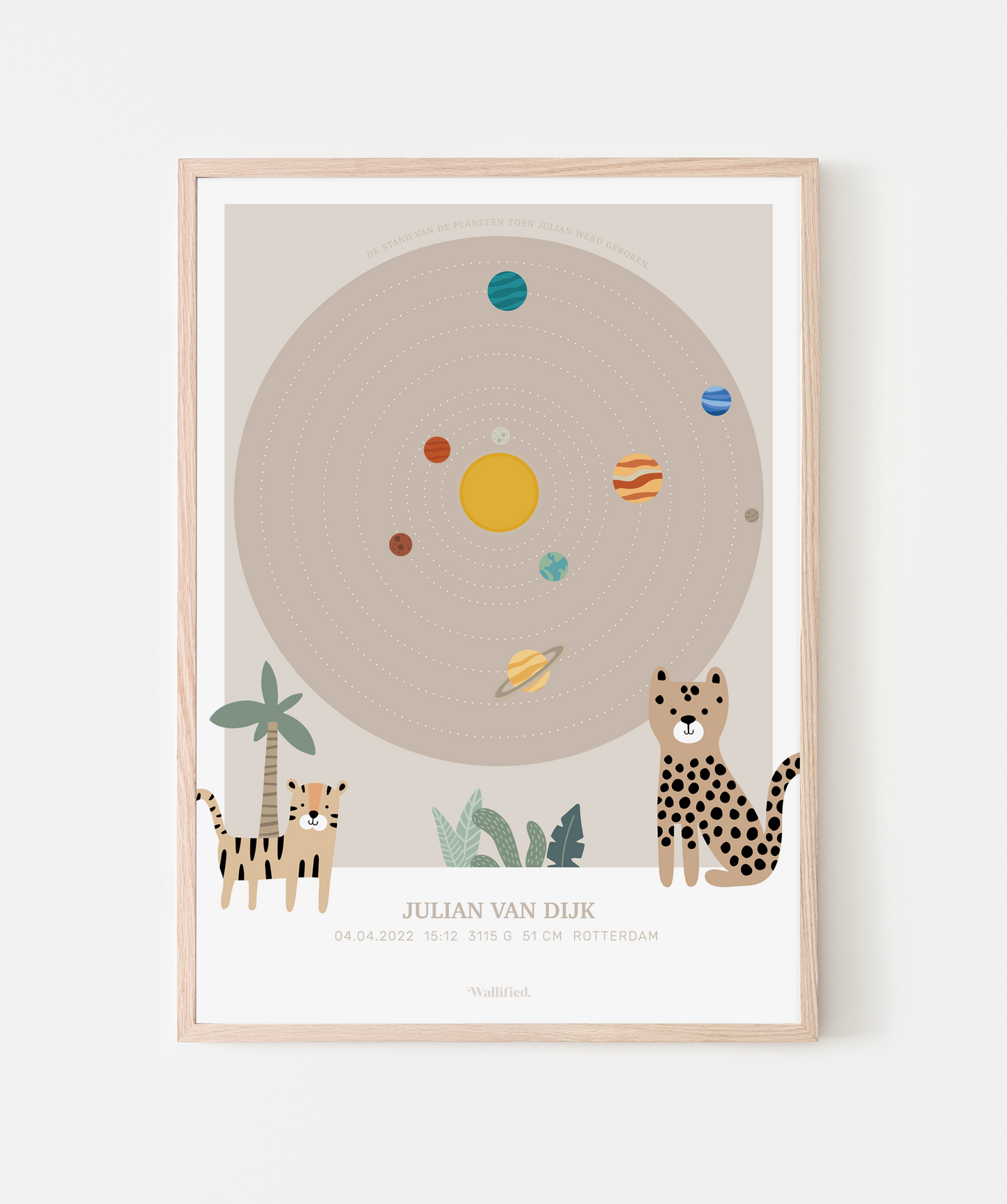 Cosmic Sky Geboorteposter Wild One