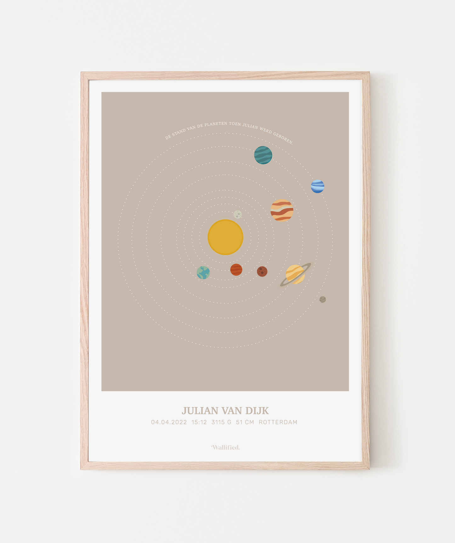 Cosmic Sky Geboorteposter