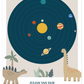 Cosmic Sky Geboorteposter Rex