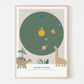 Cosmic Sky Geboorteposter Rex