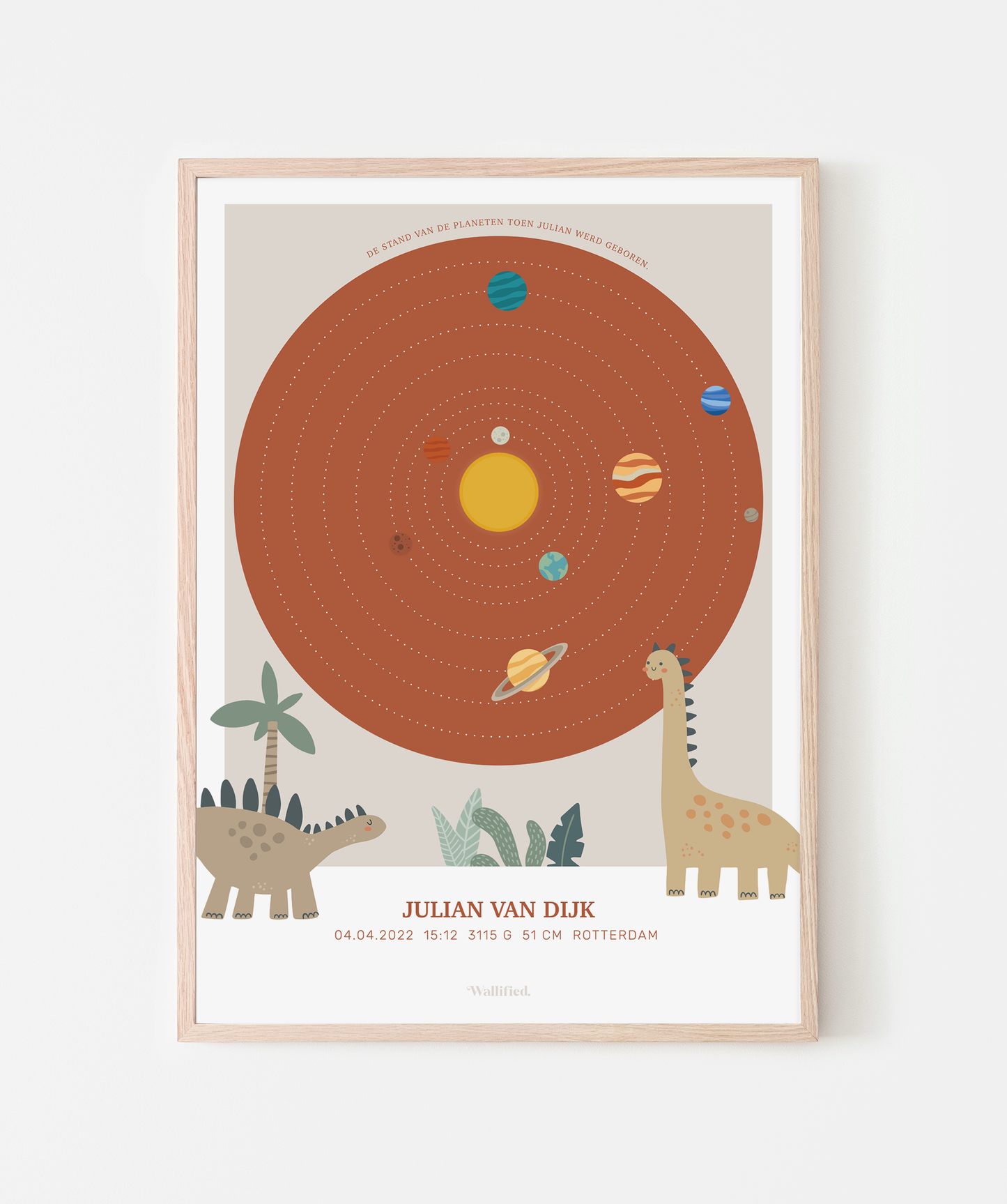 Cosmic Sky Geboorteposter Rex