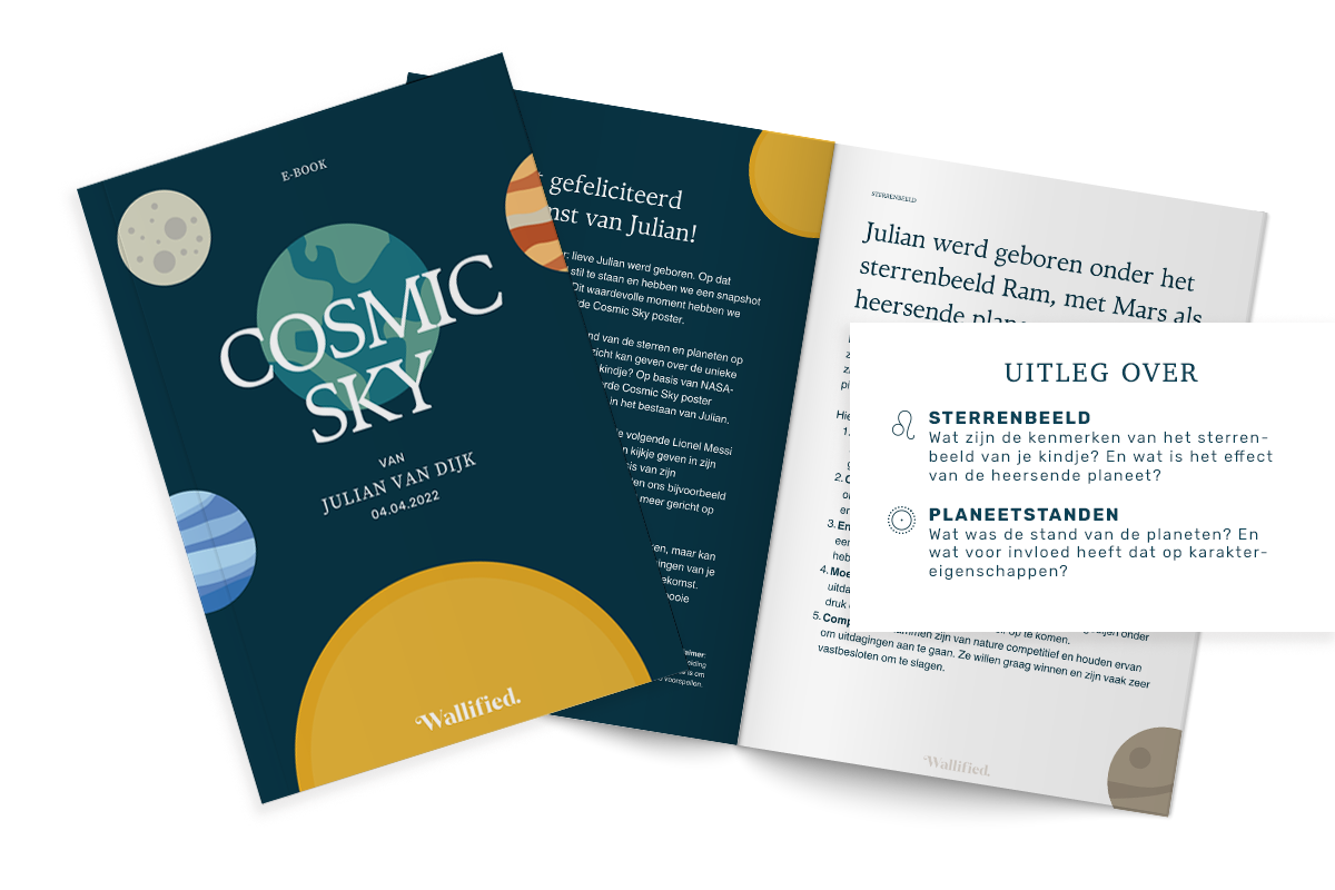 Cosmic Sky Geboorteposter