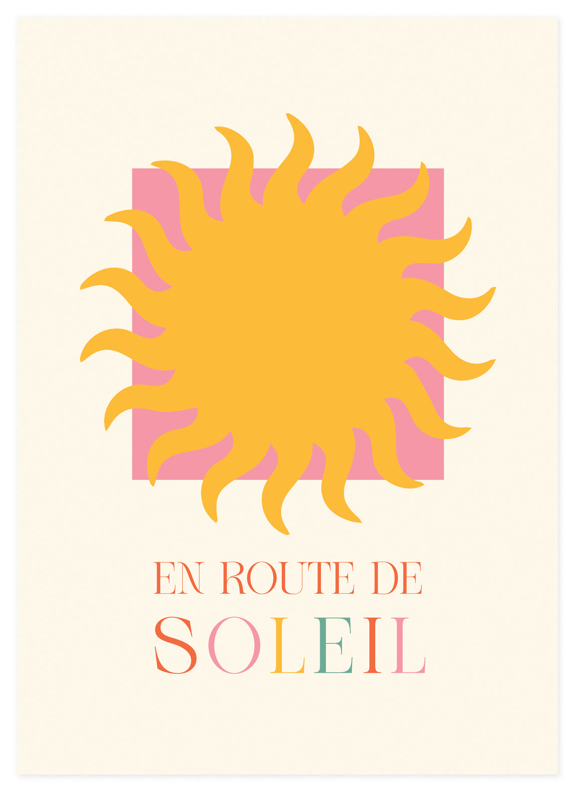 En Route De Soleil Poster