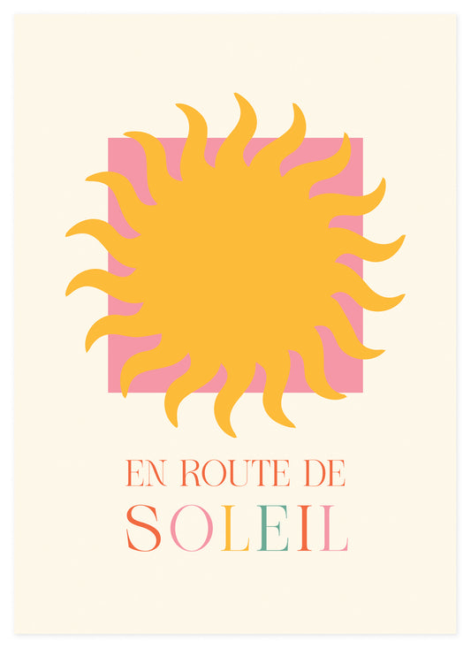 En Route De Soleil Poster