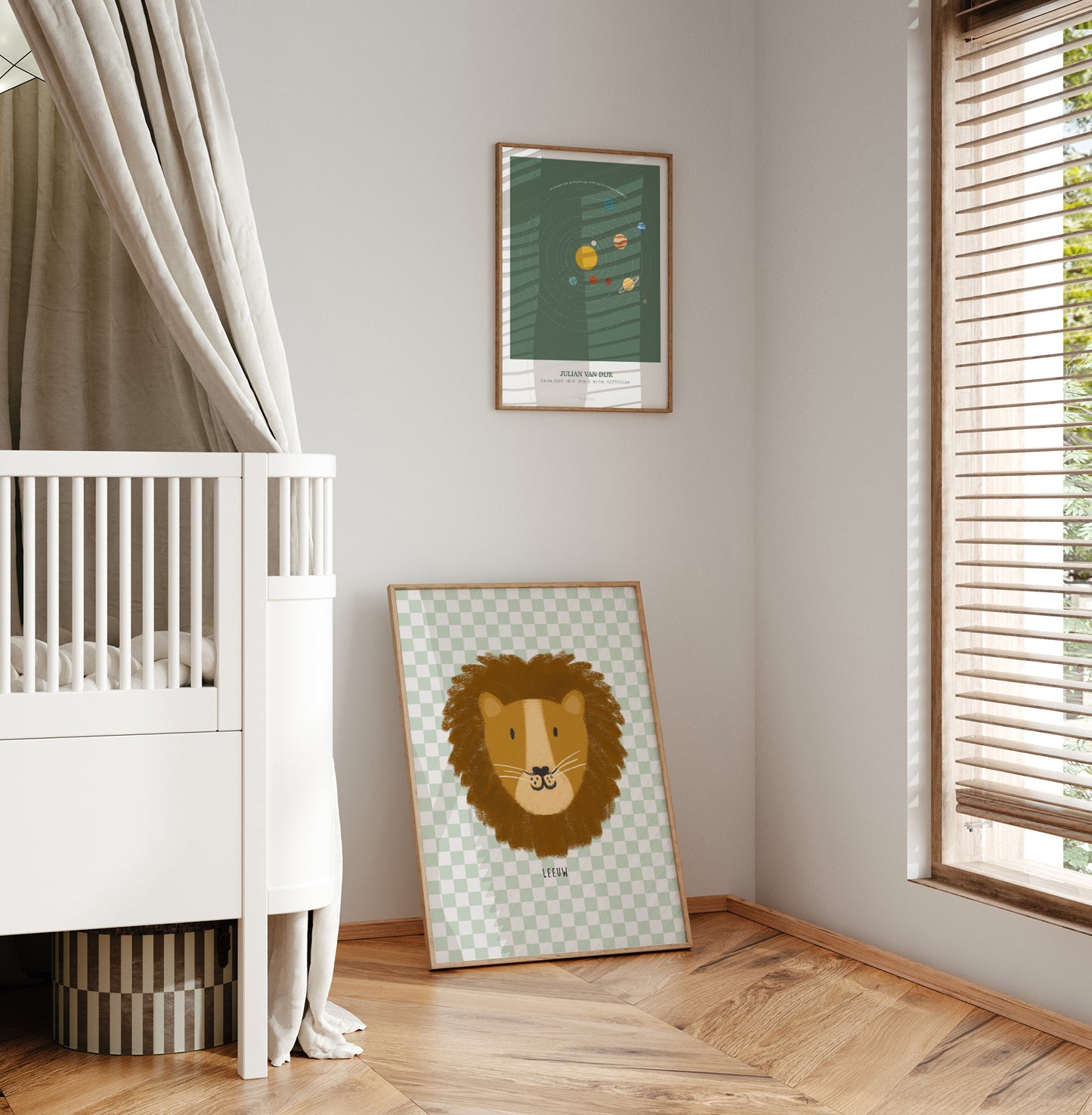 Leeuw Checker Poster
