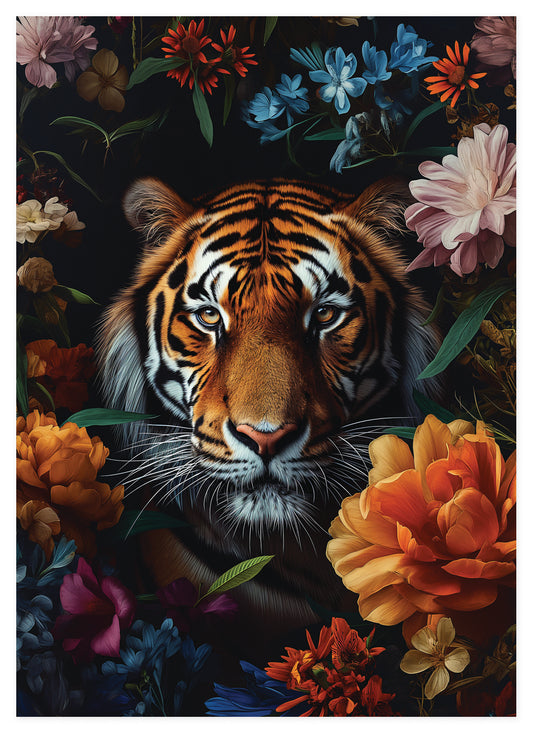 Plexiglas Tiger's Garden Vista
