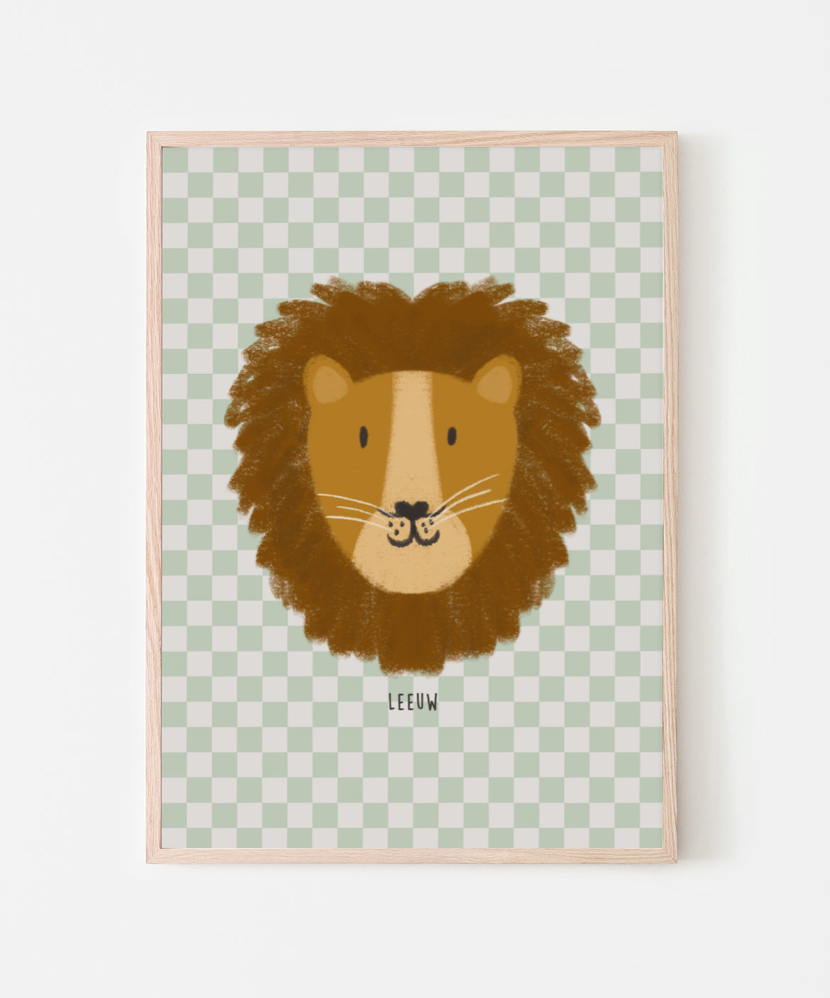 Leeuw Checker Poster