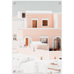 Santorini Pastel Tuinposter (60x90cm)