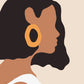 Abstract Girl Art Poster