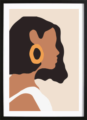 Abstract Girl Art Poster