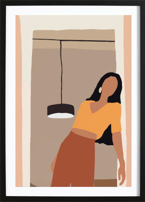 Abstract Girl Art Poster 2