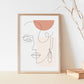 Lady Abstract Poster