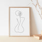 Vrouwen Lichaam Abstract Poster