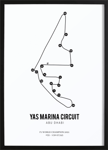 Formule 1 Circuit Abu Dhabi Poster