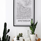 Amsterdam Kaart Poster