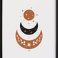 Boho Moon Poster