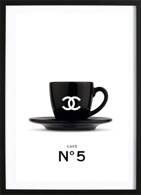 Chanel Coffee No. 5 Poster