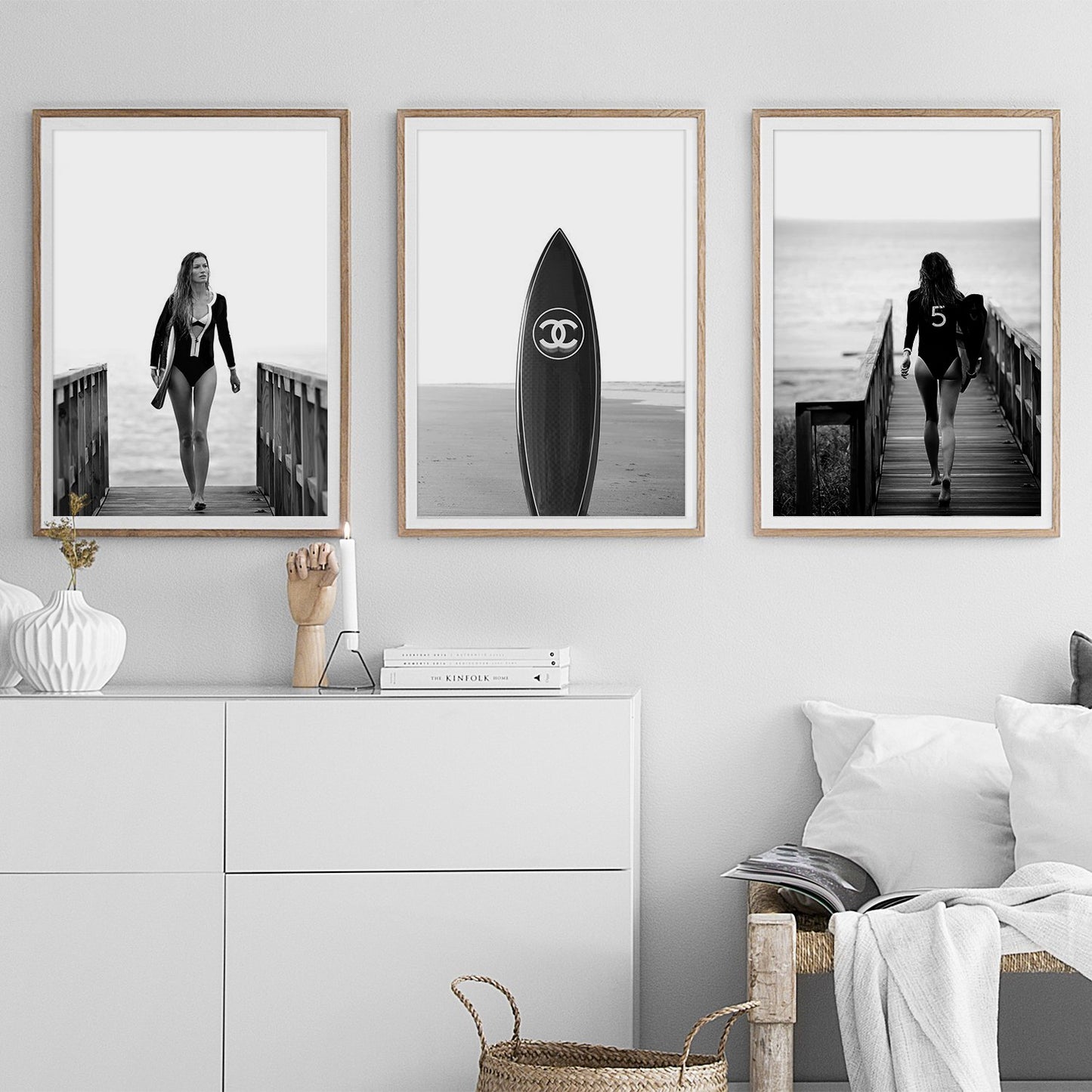 Black Chanel Board Poster