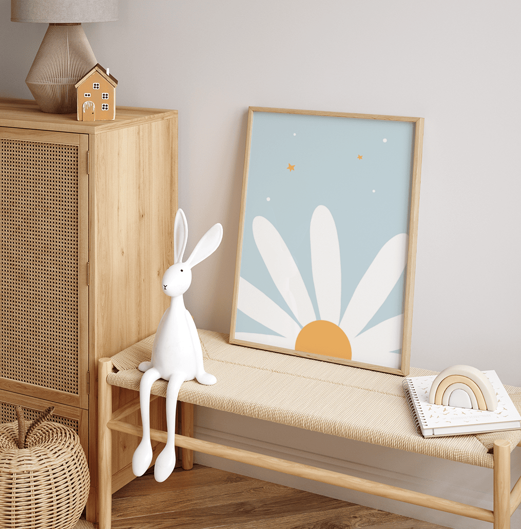 Daisy Blue Poster