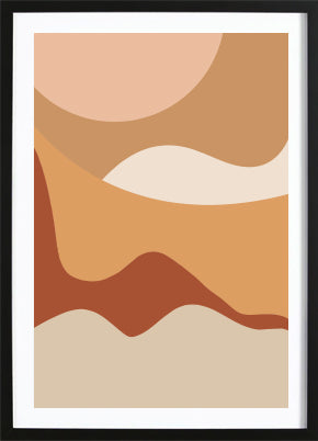 Desert Abstract Poster