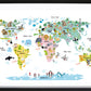 Dieren Landkaart Poster