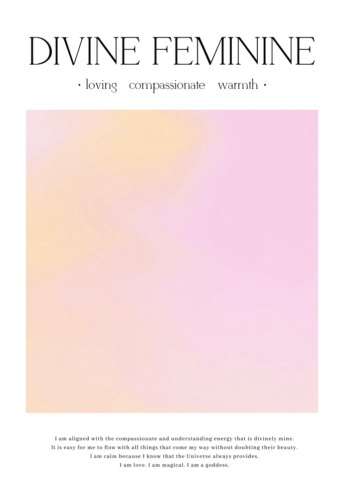 Divine Feminine Poster