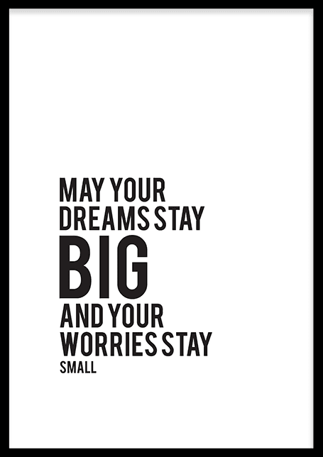 Dream Big Poster