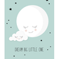 Dream Big Little One Mint Poster