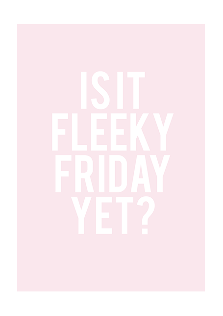 Fleeky Friday Poster