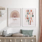 Gepersonaliseerde Regenboog Poster Terracotta