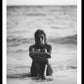 Girl At The Beach Poster