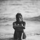 Girl At The Beach Poster